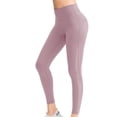 thumbnail image 1 of SWSMCLT Women's High waisted Yoga Legging Workout Pant Pants Slimming Slim Fit Seamless Tummy Control Stretch Running Athletic Buttery Soft Tight Purple 10, 1 of 3