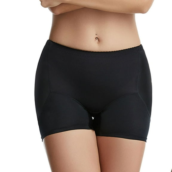 SWSMCLT Women's Hip Enhancer Shapewear Seamless Hip Dip Shapewear Padded Hip Shaper Panties Butt Lifter Pad Breathable Black XX-Large