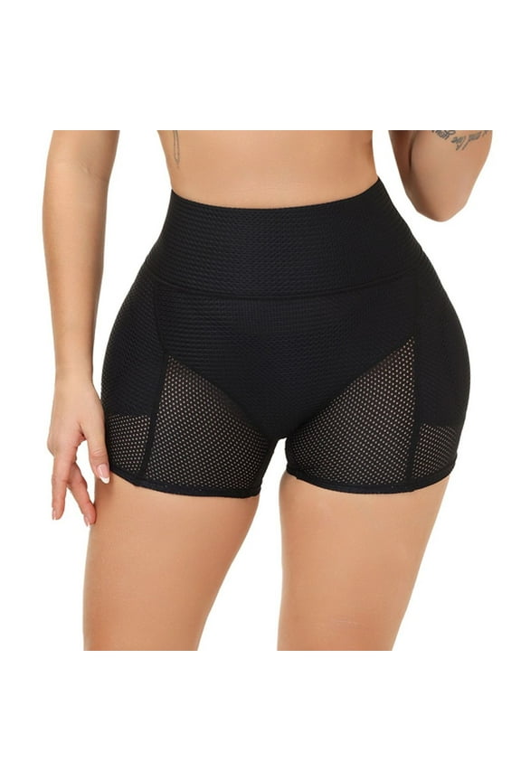 Women's Hip Pads Shaper Tight Tummy Control Padding Padded Shapewear Shorts Body Shaper High Waist Hip Enhancer Bridal Black1 Large