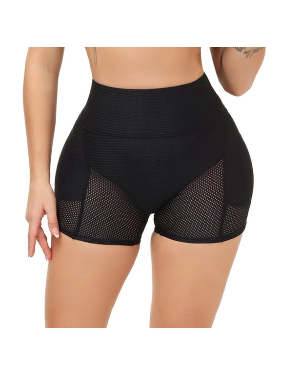 Women's Hip Pads Shaper Tight Tummy Control Padding Padded Shapewear Shorts Body Shaper High Waist Hip Enhancer Bridal Black1 Large