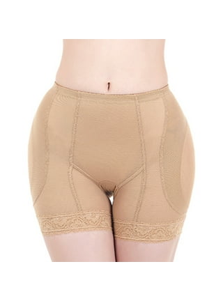 Lu's Chic Women's Shapewear Shorts Seamless Body Shaper Panties Hip  Enhancer Underwear Butt Lifter Padded Tummy Control Dip Shaping Boyshorts  Slimming High Waisted Thigh Slimmer Nude XX-Large 