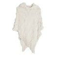 thumbnail image 1 of SWSMCLT Women's Knit Poncho Sweater Soft Long Ladies Wrap & Shawl Thermal Hooded Cape Batwing Sleeve Top Fringe Cozy Mexican Blanket Hoodie Beige One Size, 1 of 1