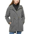 thumbnail image 1 of SWSMCLT Women's Lightweight Jackets Coats Utility Long Sleeve Zipper Slim Fit Anorak Jackets with Pockets Hoodie Zip Up Casual Fall Top Hooded Military Grey Small, 1 of 5