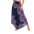 thumbnail image 1 of SWSMCLT Women's Long Coverup Skirt Hippie Gypsy Convertible Travel Boho Cover Up Dress High Waisted Summer Beach Elastic Waist Casual Fashion Navy Small-X-Large, 1 of 5
