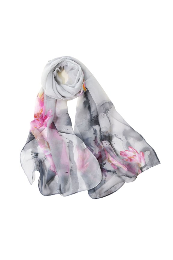 Women's Long Scarf Summer Shawl Casual Lightweight Pashmina Fashion Fall Thin Spring Cozy Soft Elegant a Grey One Size