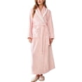 thumbnail image 1 of SWSMCLT Women's Long Sleeve Robe Warm House Medium Sleepwear Pjs Fleece Thick Spring Oversized Loose Comfy Pink Medium, 1 of 1