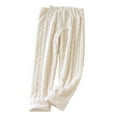 thumbnail image 1 of SWSMCLT Women's Maternity Pajama Pants Postpartum Basic Sleeping Button Front Loose Pj Sleepwear Lounge Sleep Bottoms Cream Small, 1 of 1