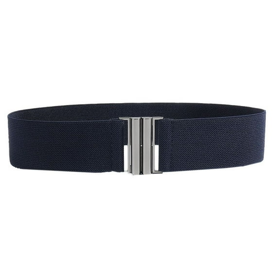 SWSMCLT Women's Metal Belt Buckle Braided Belt Braided Regular Fit Web Belt Casual Medium Stretch Fall Metal Buckle Blue X-Small-Large