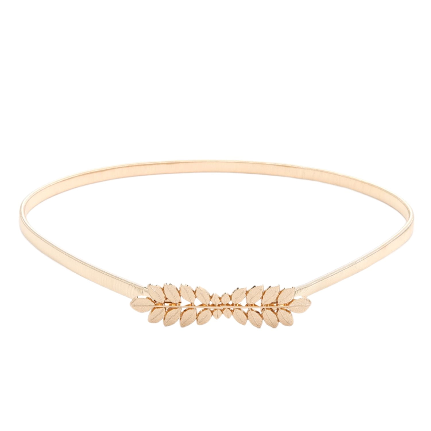 gold leaf belt for dress COSYDAYS Leaf Waist Belt Gold Chain Belts Fashion Elastic Waist Accessories for Women at Amazon Women's Clothing store