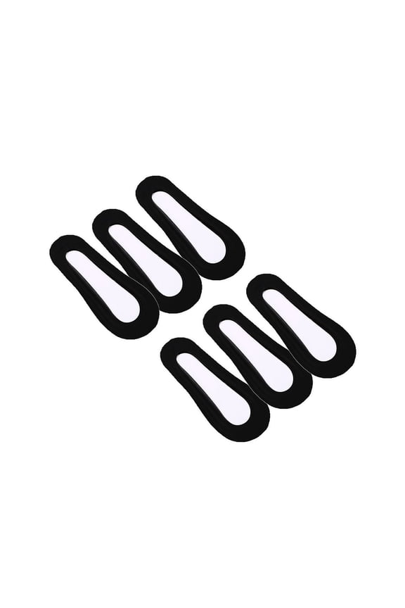 Women's No Show Crew Socks Non Slip Spandex Socks With Grips Socks Cotton Breathable Work Summer Cool Black*6 4-6.5