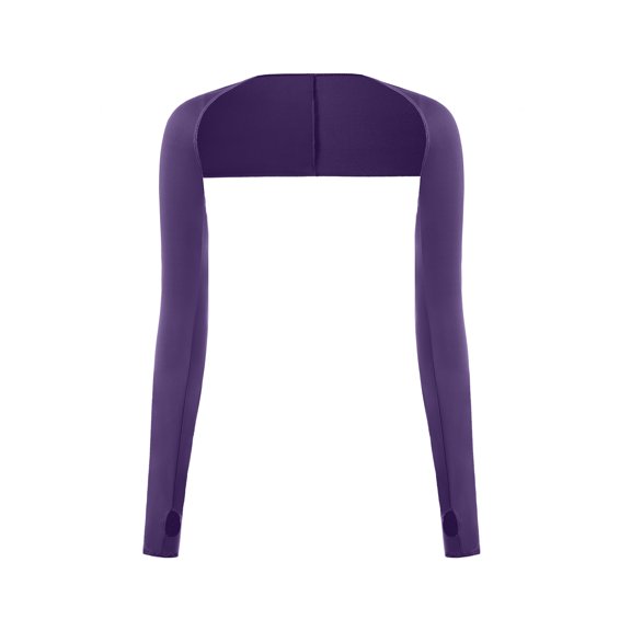 SWSMCLT Women's Open Front Workout Spring Soft Fall Hiking Long Sleeve Shrug Bolero Top Cozy Biking UPF 50 Purple1 Small-Large