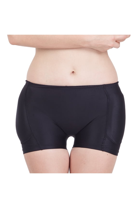 Women's Padded Hip Enhancer Underwear Seamless Removable Lift Butt Thigh Pads Butt Shaper Butt Lifter Panties Booty Lifting Shapewear Shorts Black 8