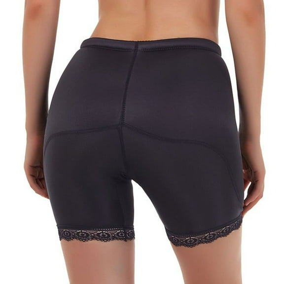 SWSMCLT Women's Padded Thigh & Butt Lifter Panties Butt Pads Hip Dip Underwear Hip Enhancer Body Shaper Shorts Waist Slimming Black 2