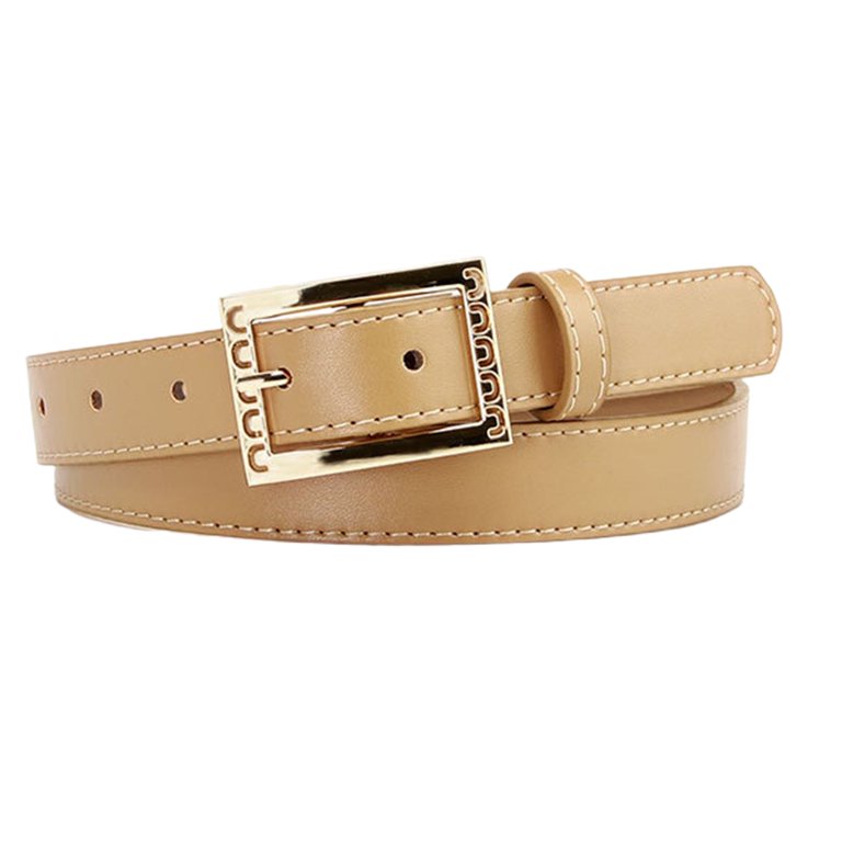 SWSMCLT Women's Patent Leather Belt Casual Belt For Dress Medium