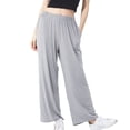 thumbnail image 1 of SWSMCLT Women's Plus Size Pajama Pant Cotton Cool Nightwear Classic Elasthane Home Sleep Bottoms Pj Comfy Loose Fall Light Grey 4X-Large, 1 of 4