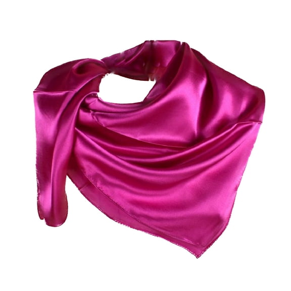 SWSMCLT Women's Satin Scarf Thin Shawl Lightweight Fall Pull On Casual Fashion Beach Convertible Scarves Rose One Size