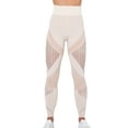 thumbnail image 1 of SWSMCLT Women's Seamless Leggings Butt Lift Yoga Pant Fitness Active Sports Gym Tights Stretch Tights Tummy Control Skinny Outdoor Quick-dry High Waisted Khaki Small, 1 of 5