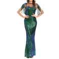 thumbnail image 1 of SWSMCLT Women's Sequin Dress Tassel Maxi Prom Bodycon Evening Gown Elegant Formal Hoco Sleeveless Cocktail Bridesmaid Long Dresses Full-Length Homecoming Party Crew Neck Green 10, 1 of 5
