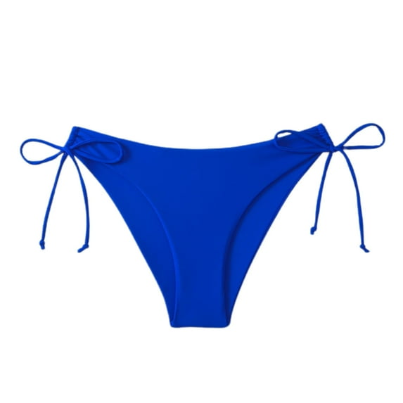 SWSMCLT Women's Sexy Summer Swim Shorts Swimming Beach Swim Bottoms Bathing Suit Brief Low Rise Blue Medium