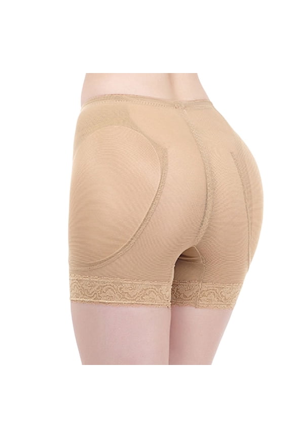 Women's Shapewear Shorts Butt Lifter Hip Enhancer Padded Underwear High Hip Pads Waisted Tummy Control Body Shaper Panties Hip Dip Booty Shaper Shorts Nude 0-2