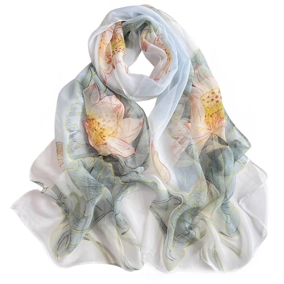 SWSMCLT Women's Sheer Scarf Fashion Shawl Thin Summer Soft Cozy Casual Party Loose Fall Lightweight Pashmina Style15 One Size