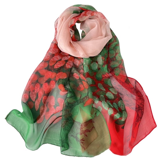 SWSMCLT Women's Sheer Scarf Fashion Shawl Thin Summer Soft Cozy Casual Party Loose Fall Lightweight Pashmina Style35 One Size