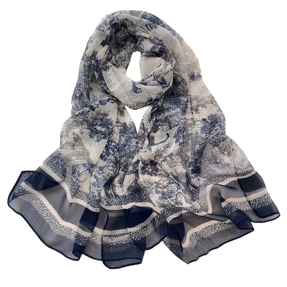 SWSMCLT Women's Sheer Scarf Fashion Shawl Thin Summer Soft Cozy Casual Party Loose Fall Lightweight Pashmina Style36 One Size