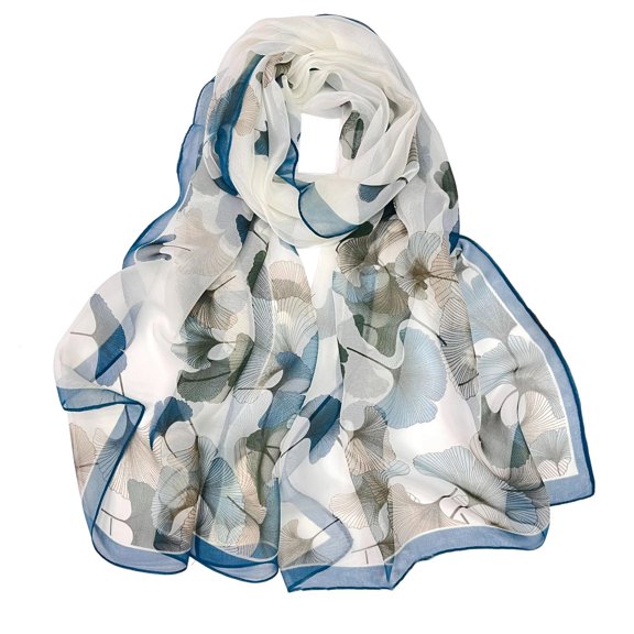 SWSMCLT Women's Sheer Scarf Fashion Shawl Thin Summer Soft Cozy Casual Party Loose Fall Lightweight Pashmina Style4 One Size