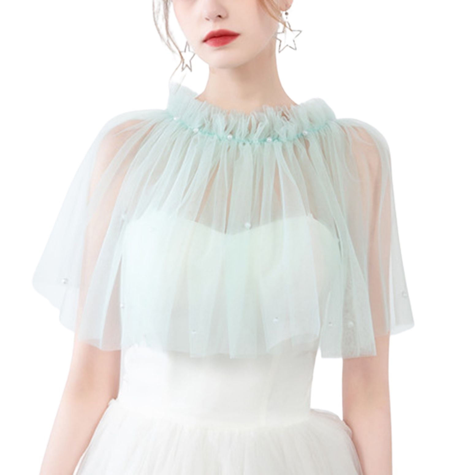 トップス FLOWER BALLOON TULLE BOLERO (CREAM) flower balloon tulle bolero (cream)