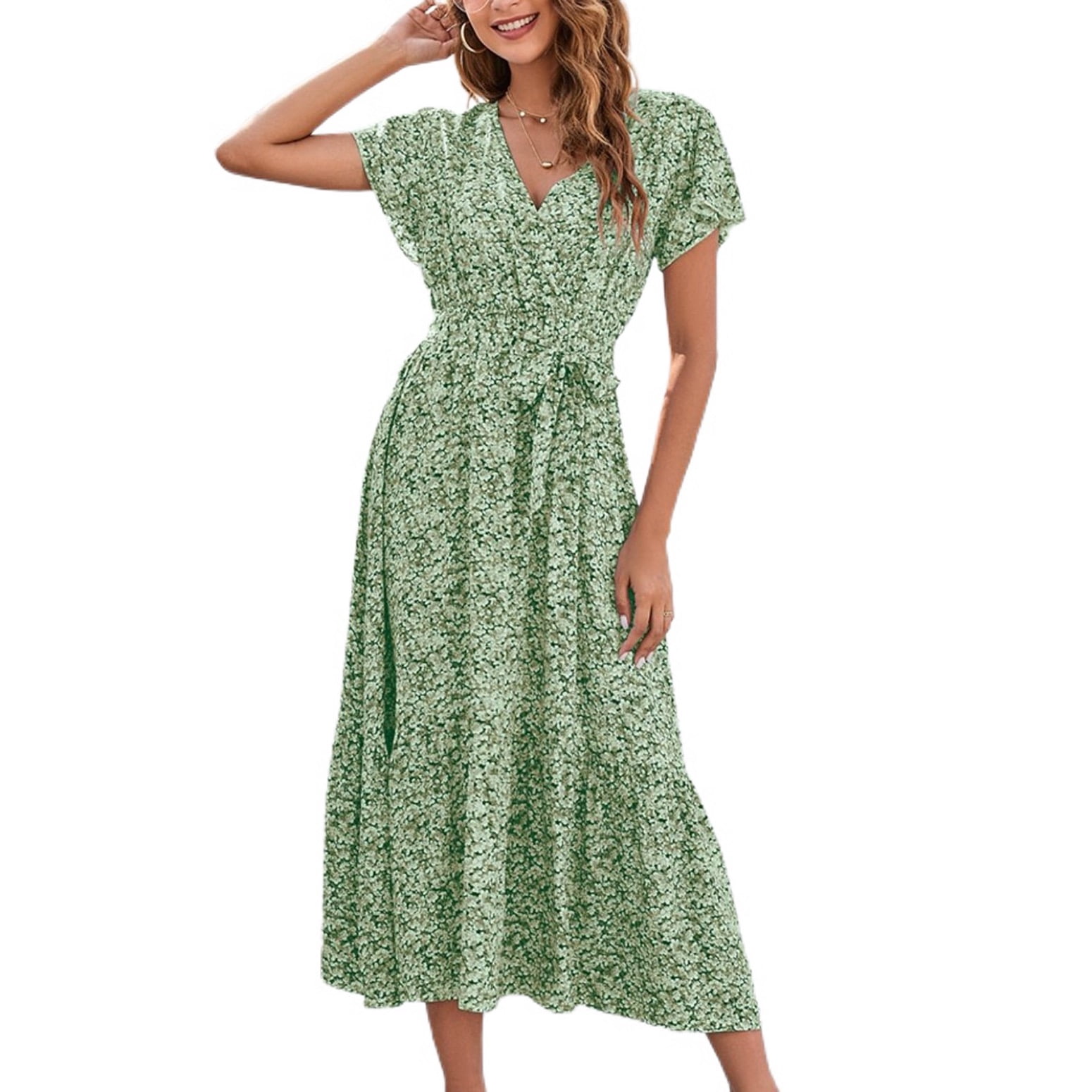 Ruched Peasant Dress Vandelia Puffy Sleeve Ruched Maxi Dress In Kelly Green   The Design Closets