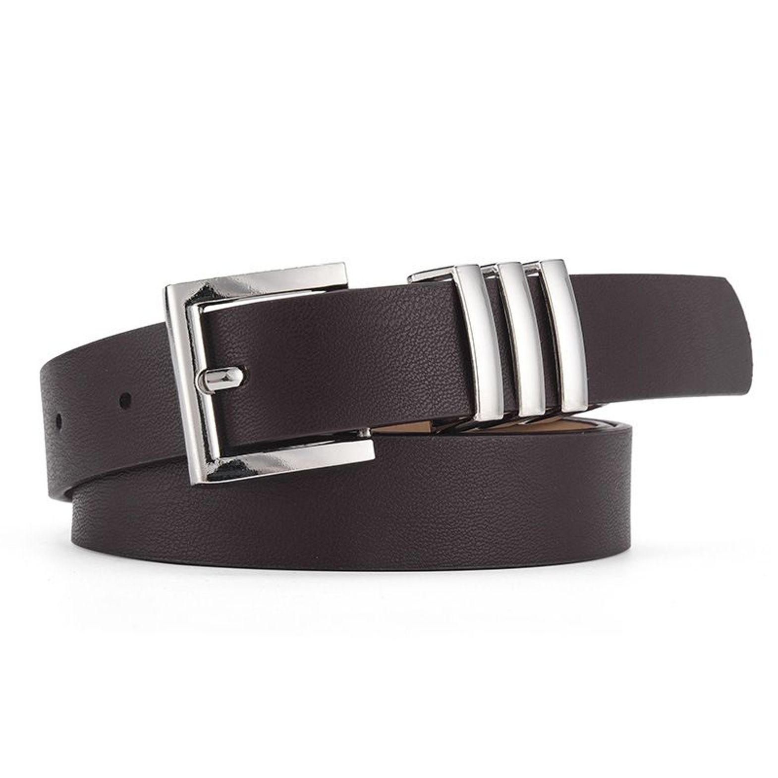1751 Women\'s Casual Leather Square Buckle – Stylish Jeans & Dress Belt Square Buckle Belt For Women | Factory main image 2