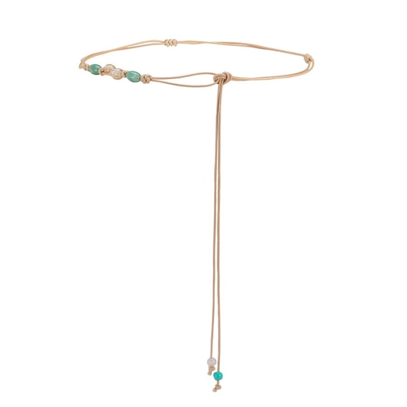 SWSMCLT Women's Skinny Tie Belt Boho Rope Belt Braided Self Tie Sweet Adjustable Belts Fashion Casual Summer Blue X-Small-Large