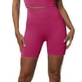thumbnail image 1 of SWSMCLT Women's Soft Active Shorts High Waisted Elastic Waist Track Shorts Yoga Shorts Thin Yoga Gym Tight Casual Rose Large, 1 of 4