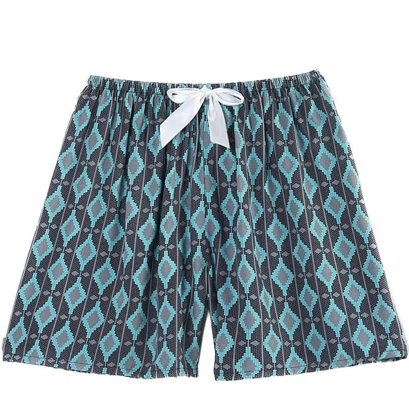 SWSMCLT Women's Soft Pajamas Cute Pajama Shorts Lightweight Pjs Summer Spring Lounge Comfy Elastic Breathable Blue X-Small-Large