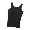 thumbnail image 1 of SWSMCLT Women's Soft Tank Top Sleeveless Vest Casual Short Basic Top Ribbed Travel Fitted Workout Crew Neck Black Small, 1 of 1