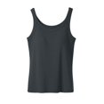 thumbnail image 1 of SWSMCLT Women's Soft Tank Top Sleeveless Vest Casual Short Basic Top Ribbed Travel Fitted Workout Crew Neck Dark Grey Large, 1 of 1