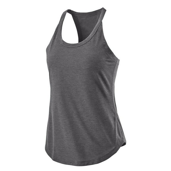 SWSMCLT Women's Soft Tank Top Yoga Lightweight Cotton Fall Thin Summer Casual Fashion Top Vest Workout Loose Dark Grey 6-8