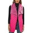 thumbnail image 1 of SWSMCLT Women's Soft Winter Vest Tank Top Thermal Warm Spring Open Fron Outerwear Fleece Fall Sleeveless Rose X-Large, 1 of 1
