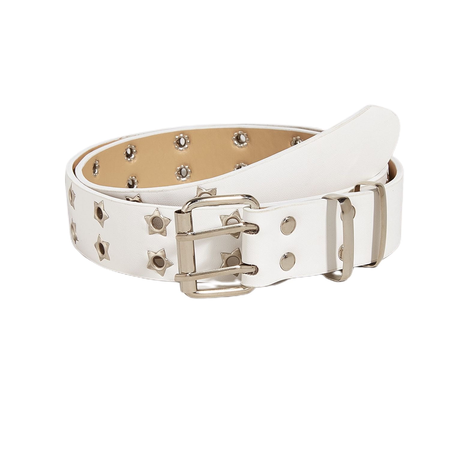 SWSMCLT Women's Studded Belt Punk Star Spiked Rivet Metal