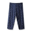 thumbnail image 1 of SWSMCLT Women's Summer Capris Pajamas Plus Size Sleeping Casual Basic Spring Pjs Pant Comfy Stretch Long Fall Style11 Large, 1 of 1