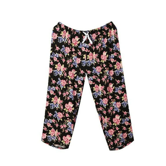 SWSMCLT Women's Summer Capris Pajamas Plus Size Sleeping Casual Basic Spring Pjs Pant Comfy Stretch Long Fall Style7 XX-Large