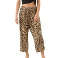 thumbnail image 1 of SWSMCLT Women's Summer Pajama Capri Pants Pj Bottoms Sleeping Thin Sleepwear Soft Printed Mid Rise Comfy Stretch Style2 Large, 1 of 4