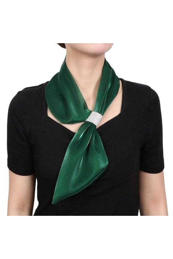 Women's Summer Scarf Fashion Soft Pull On Date Night Lightweight Scarves & Wraps Muffler Thin Fall Spring Green One Size