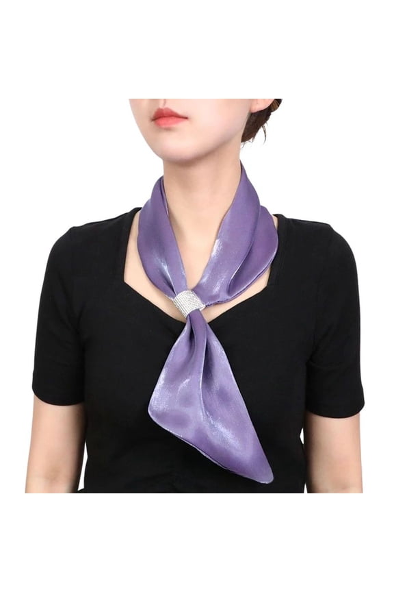Women's Summer Scarf Fashion Soft Pull On Date Night Lightweight Scarves & Wraps Muffler Thin Fall Spring Purple One Size