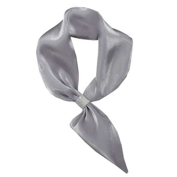 SWSMCLT Women's Summer Scarf Fashion Soft Pull On Date Night Lightweight Scarves & Wraps Muffler Thin Fall Spring Silver Grey One Size