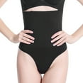 thumbnail image 1 of SWSMCLT Women's Thong Shapewear Seamless Waist Slimmer Trainer Underwear Belly Shaper Shorts Stomach Girdles Firm Compression High Waisted Tummy Control Panties Black Small, 1 of 4
