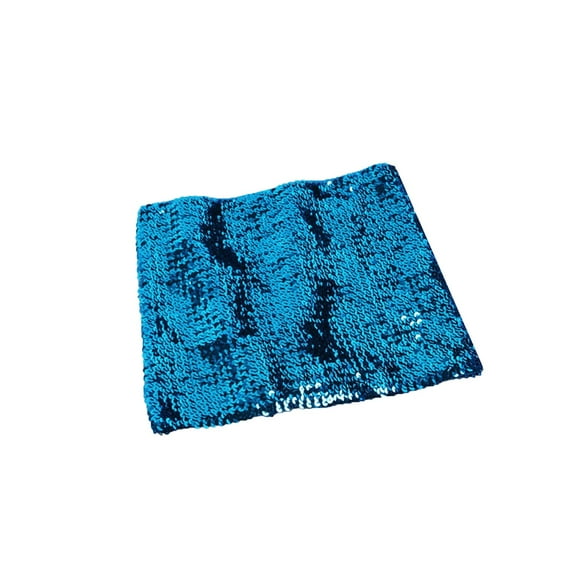 SWSMCLT Women's Tube Tube Top Rhinestone Strapless Shiny Top Peacock Metallic Shiny Crop Fitted Soft Sexy Dance Party Fall Halloween Blue Small-Large