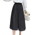thumbnail image 1 of SWSMCLT Women's Tulle Skirt Fall Chiffon Long Skirt Pleated Vintage Layered Black One Size, 1 of 5