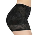 thumbnail image 1 of SWSMCLT Women's Tummy Control Body Shaper Padded Shapewear Summer Shapewear Shorts Mid Waist Medium Tight Breathable Black XX-Large, 1 of 1