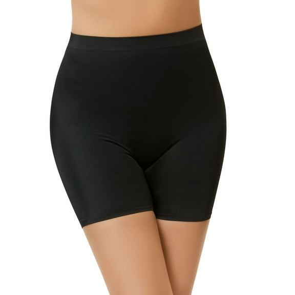 SWSMCLT Women's Tummy Control Shapewear Butt Lifting Mid Thigh Soft Shaper Body Shaper High Waisted Postpartum Spandex Black X-Large